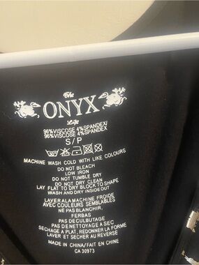 Onyx Black Women’s Top with White Logo